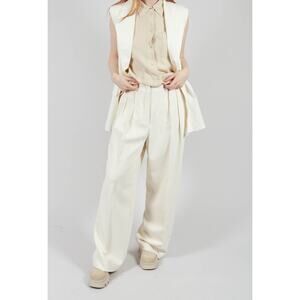 Beatrice B Mira Wide Leg Pants Trousers in Sea Salt 10
